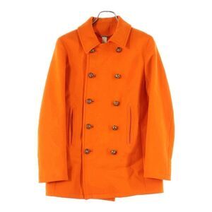 Versace Design Button Chester Coat Orange